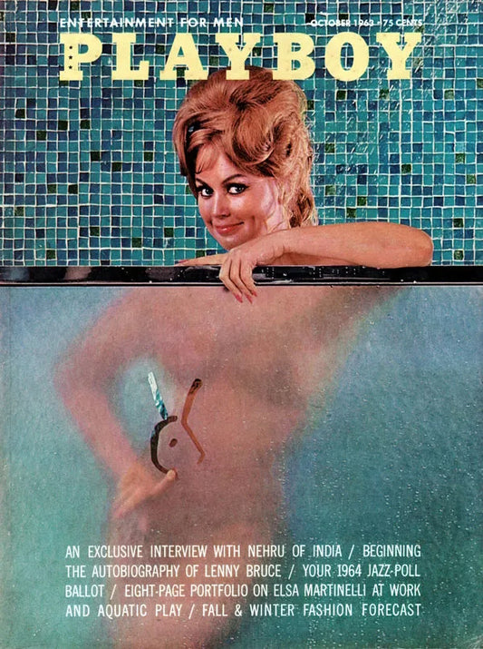 Playboy Magazine - October 1963 front cover