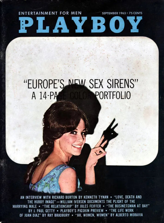 Playboy Magazine - September 1963 front cover