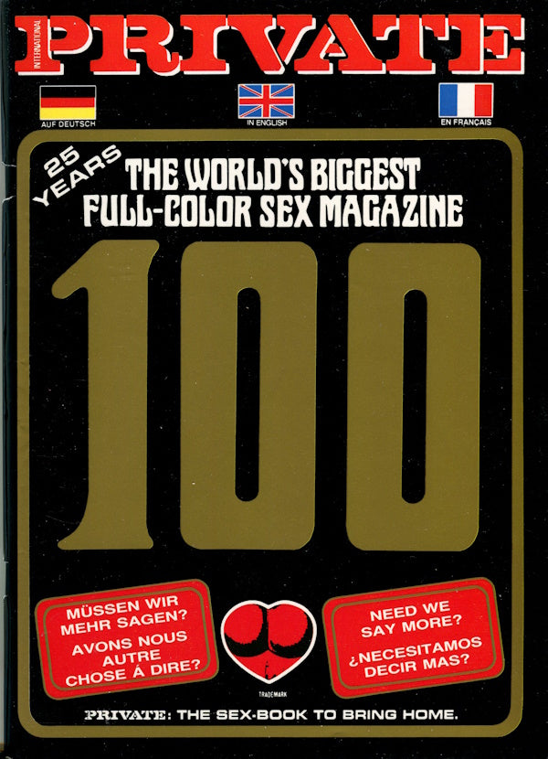 Private Magazine # 100 (1990) front cover