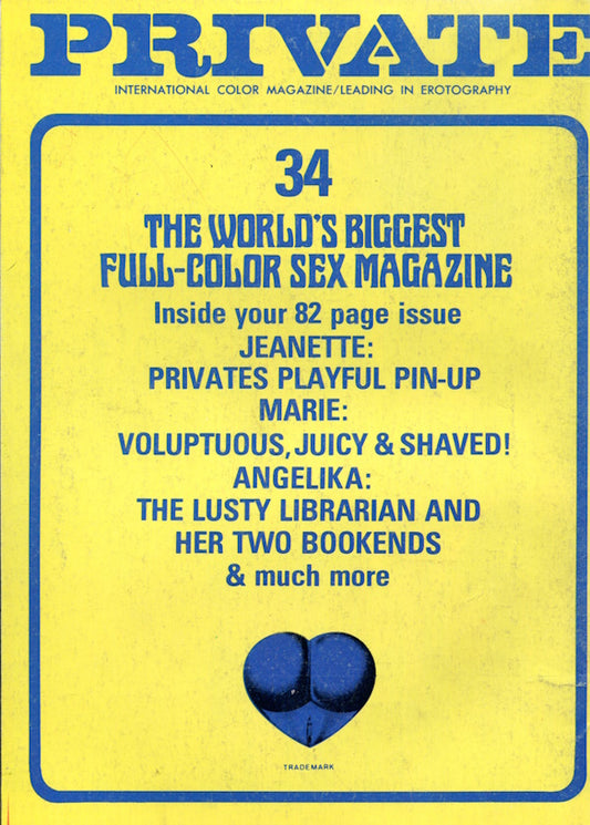 Private Magazine # 34 (1974) english cover