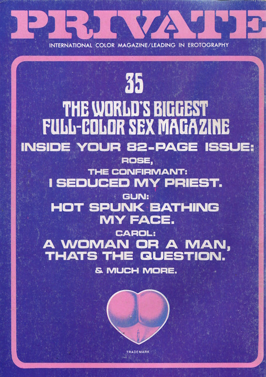 Private Magazine # 35 (1974) english cover