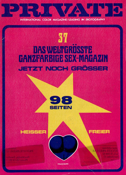 Private Magazine # 37 (1974) german cover