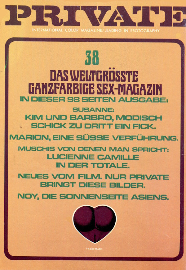 Private Magazine # 38 (1976) framsida