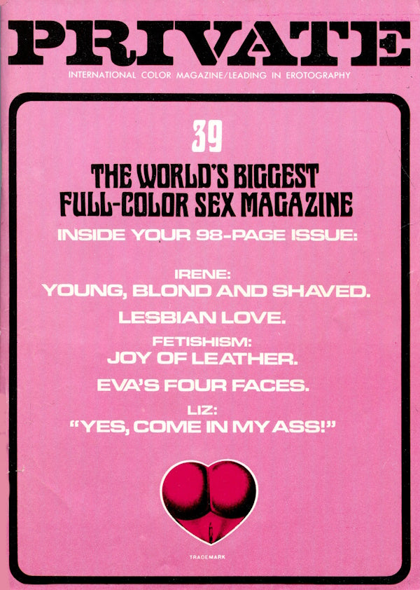 Private Magazine # 39 (1977) framsida