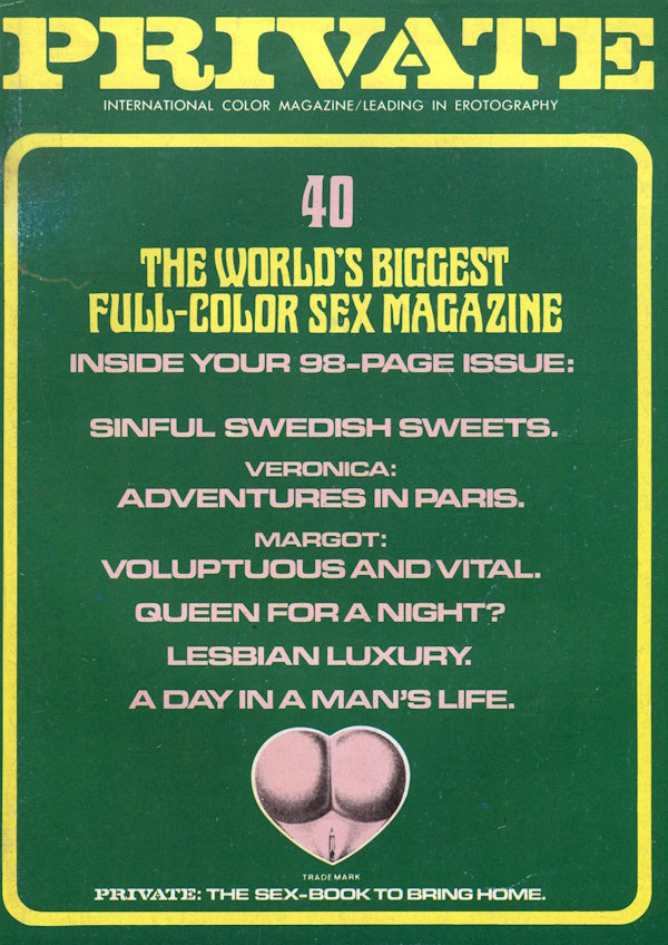 Private Magazine # 40 (1977) english cover