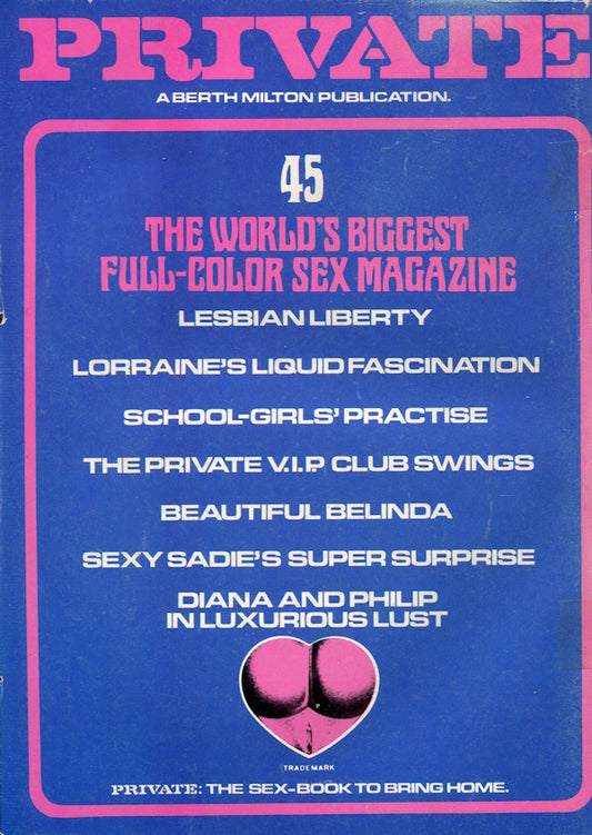 Private Magazine # 45 (1978) english cover