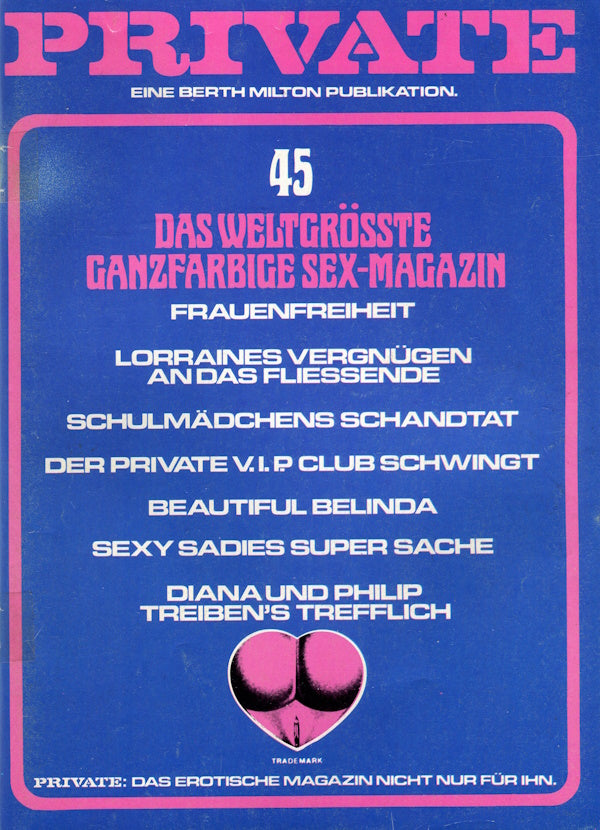 Private Magazine # 45 (1978) german cover