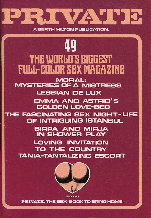 Private Magazine # 49 (1980) framsida