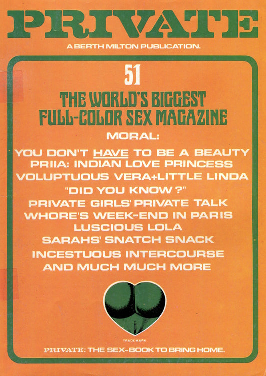 Private Magazine # 51 (1979) english cover