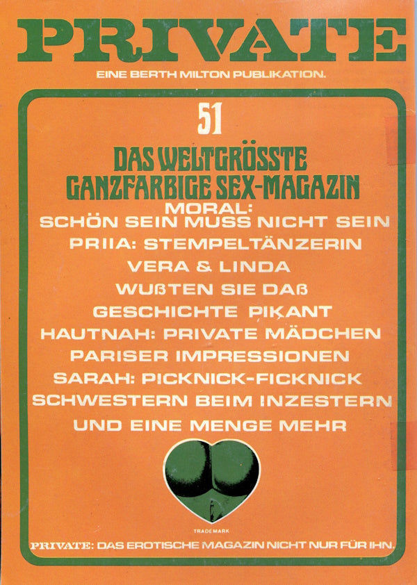 Private Magazine # 51 (1979) german cover