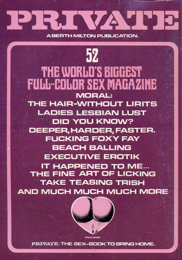 Private Magazine # 52 (1979) english cover