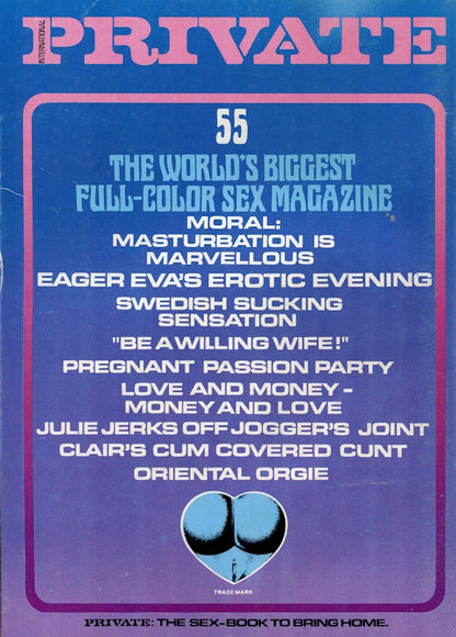 Private Magazine # 55 (1982) english cover