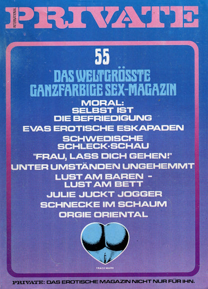 Private Magazine # 55 (1982) german cover