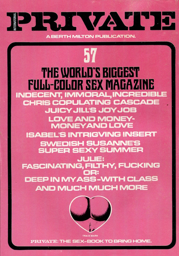 Private Magazine # 57 (1982) english cover