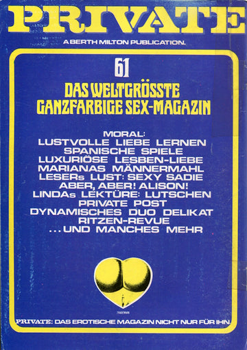 Private Magazine # 61 (1983) german cover