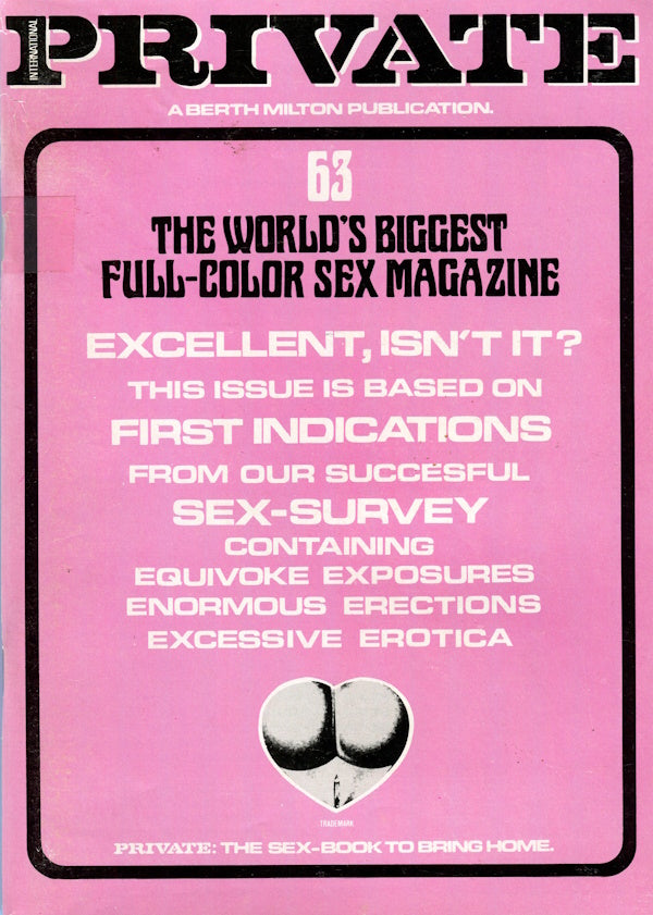 Private Magazine # 63 (1983) english cover