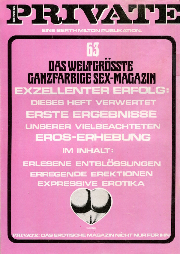 Private Magazine # 63 (1983) german cover