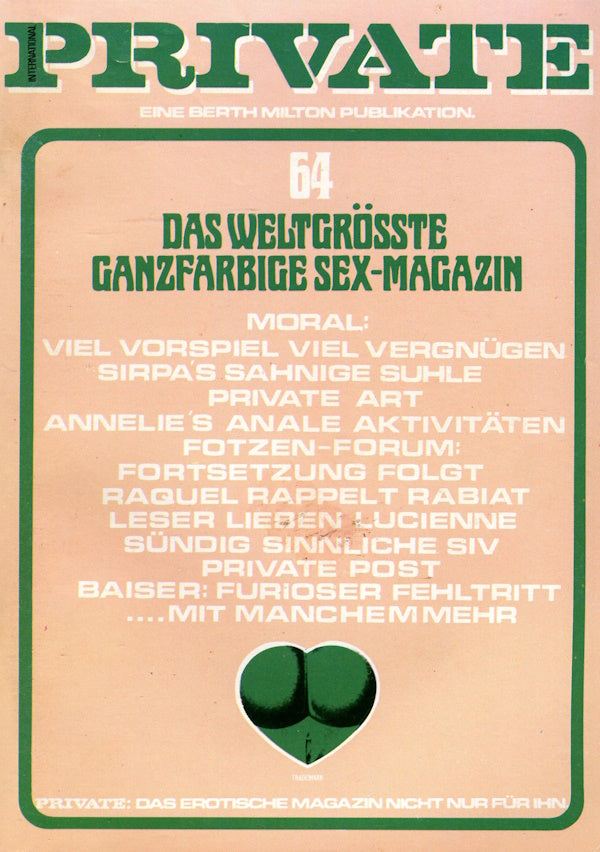 Private Magazine # 64 (1983) german cover