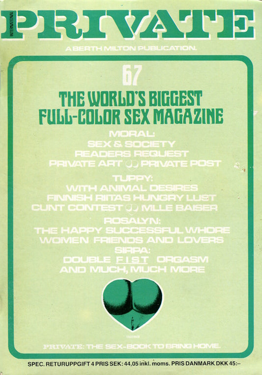 Private Magazine # 67 (1984) front cover