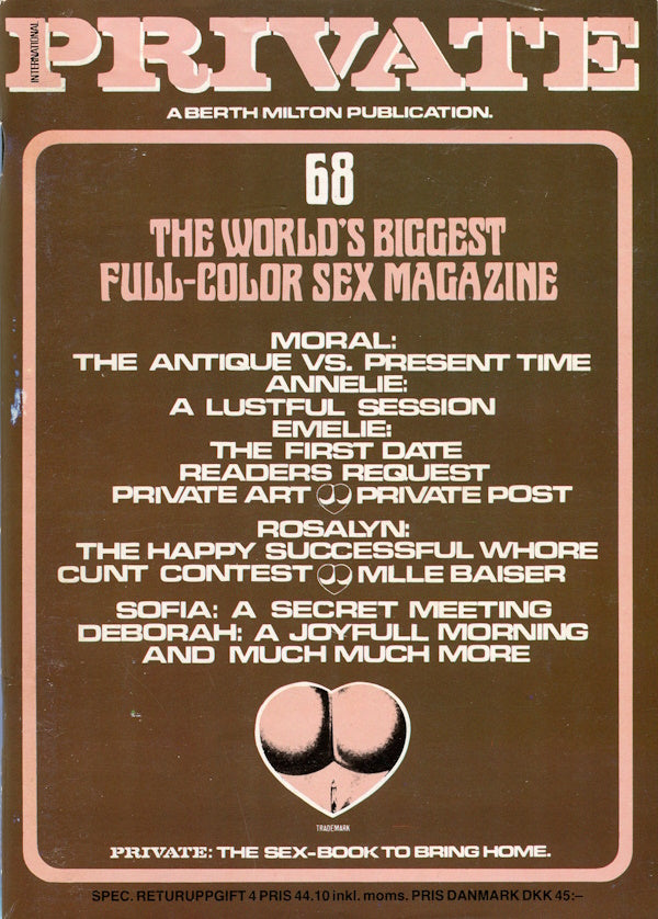 Private Magazine # 68 (1984) front cover