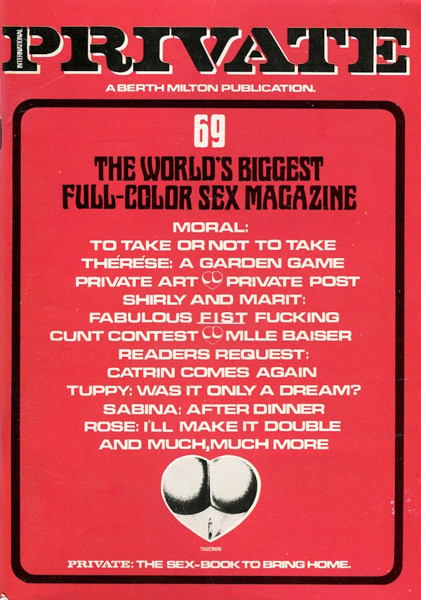 Private Magazine # 69 (1984) english cover