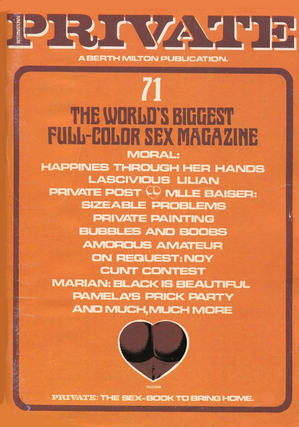 Private Magazine # 71 (1985) framsida