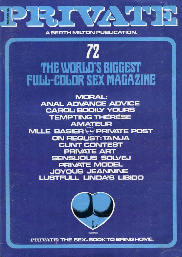 Private Magazine # 72 (1984) front cover