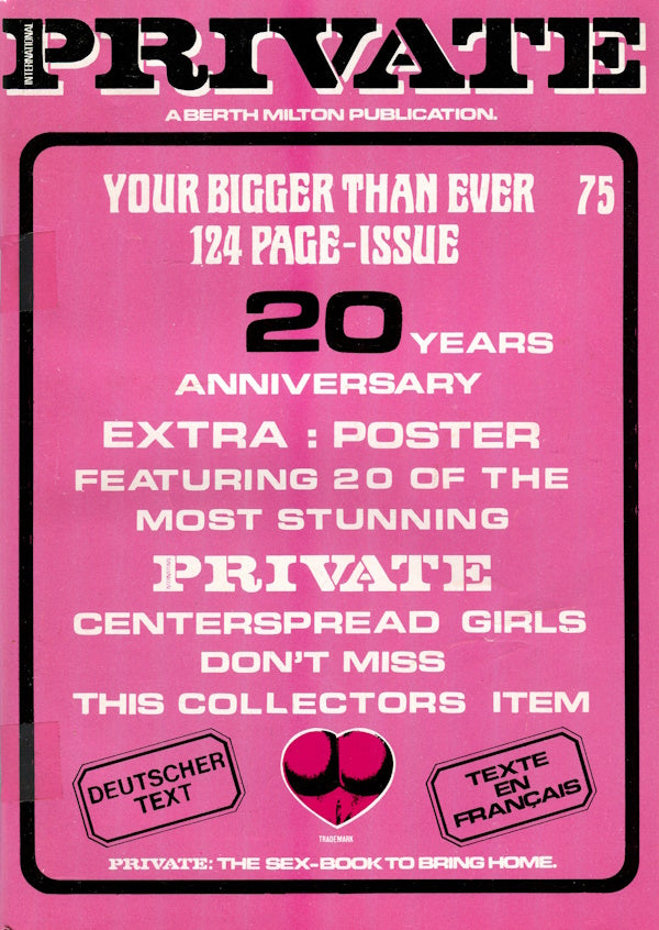 Private Magazine # 75 (1985) front cover