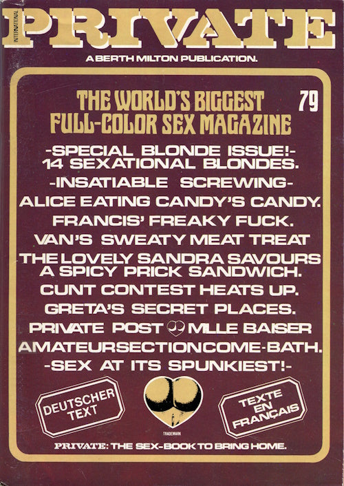Private Magazine # 79 (1986) front cover