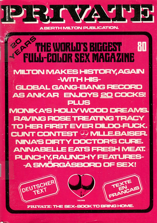 Private Magazine # 80 (1987) front cover