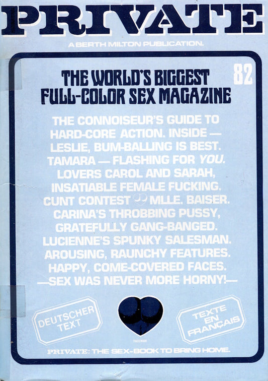 Private Magazine # 82 (1987) front cover