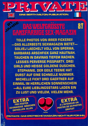 Private Magazine # 87 (1987) german cover