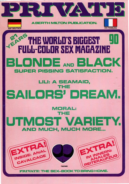 Private Magazine # 90 (1988) front cover