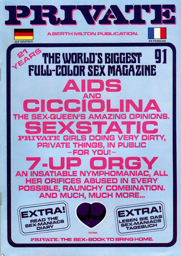 Private Magazine # 91 (1988) front cover