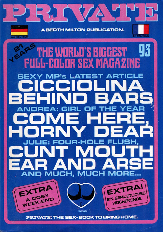 Private Magazine # 93 (1988) front cover