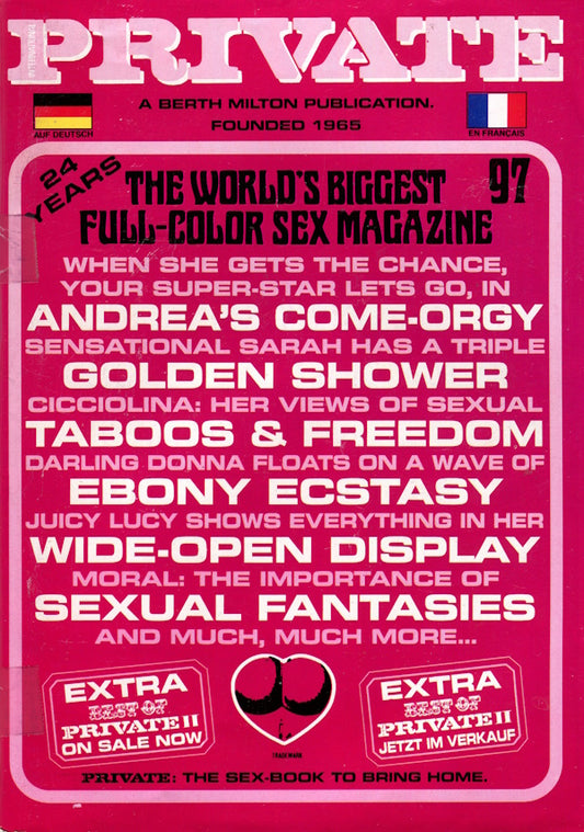 Private Magazine # 97 (1989) front cover