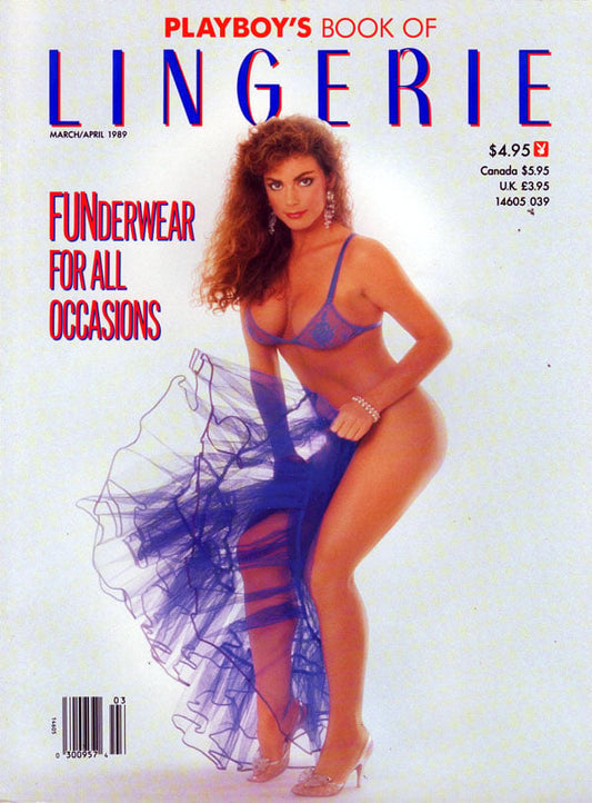 Playboy Magazine - Playboy's Book of Lingerie # 6 - March/April 1989 front cover