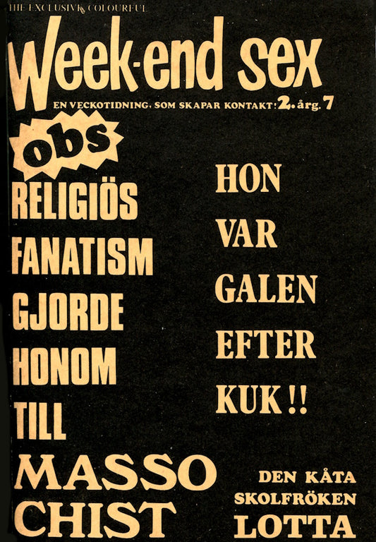Week-end Sex - Februari (1973) framsida 2