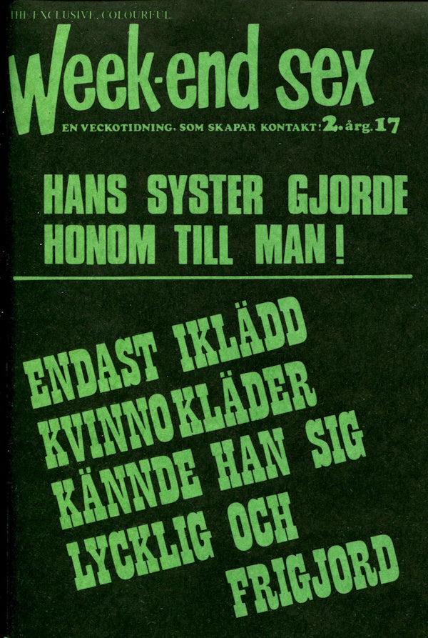 Week-end Sex - Maj (1973) framsida 2
