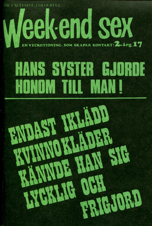Week-end Sex - Maj (1973) framsida 2