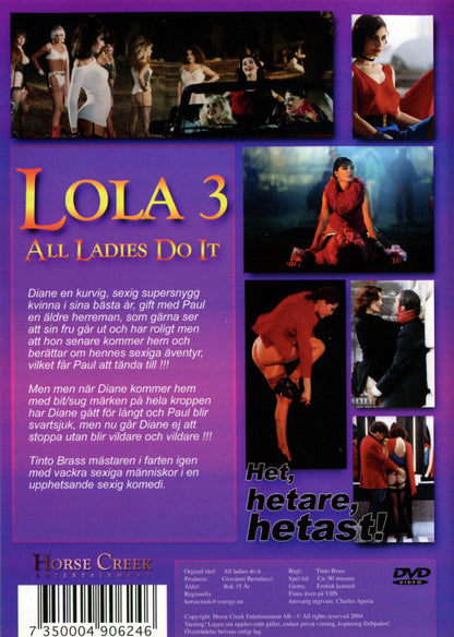 DVD - Lola 3: All Ladies do it (Tinto Brass) back cover
